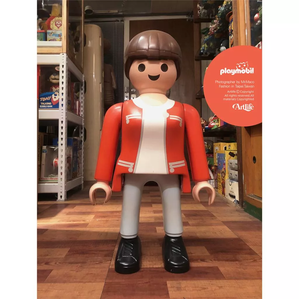 Artlife ㊁ PLAYMOBIL® XXL GIANT GROßFIGUR 老件 德國摩比 馬尾女孩 店頭物