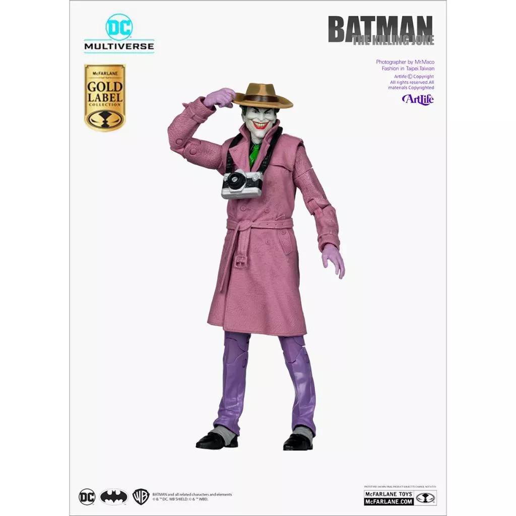 ArtLife ㊁ McFarlane DC BATMAN Killing Joke JOKER 金標 蝙蝠俠 致命玩笑