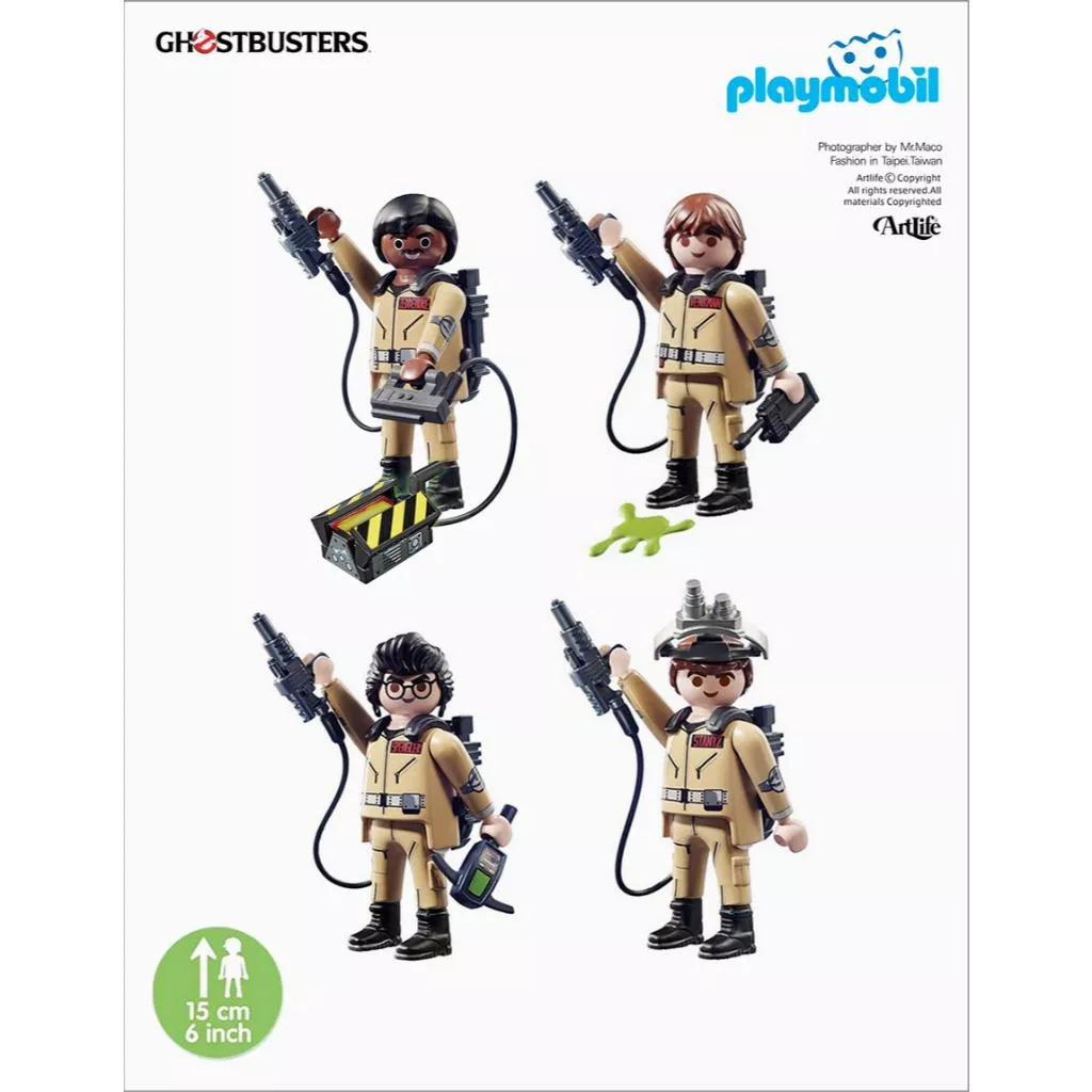 Artlife ㊁ PLAYMOBIL® Ghostbusters™ MOVIE 魔鬼剋星 6吋限定 全4種