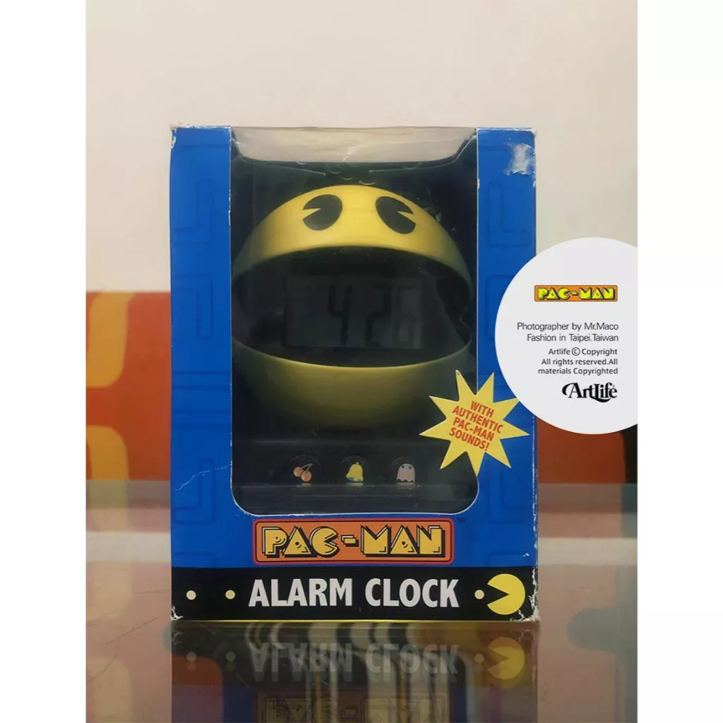 Artlife ㊁ Namco PACMAN ALARM CLOCK パックマン クロック 時計 吃豆人 小精靈 時鐘