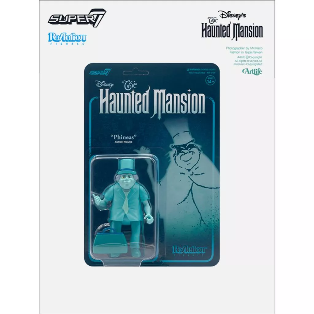 Artlife ㊁ SUPER7 ReAction Haunted Mansion Phineas 迪士尼 幽靈公館