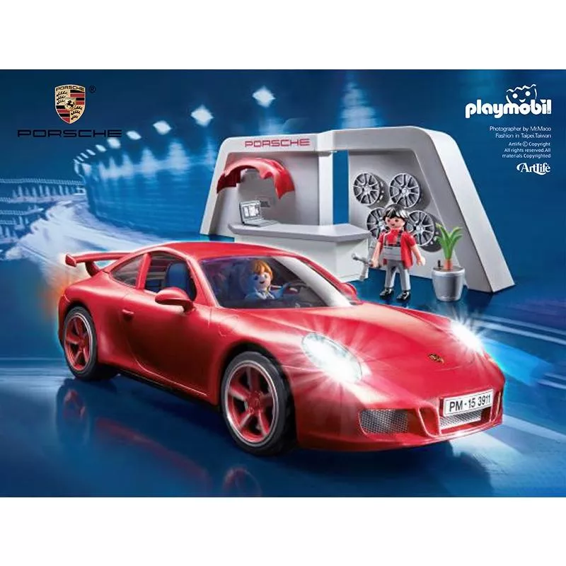 Artlife ㊁ PLAYMOBIL Rex Porsche 911 Carrera S 3911 德國 摩比 保時捷
