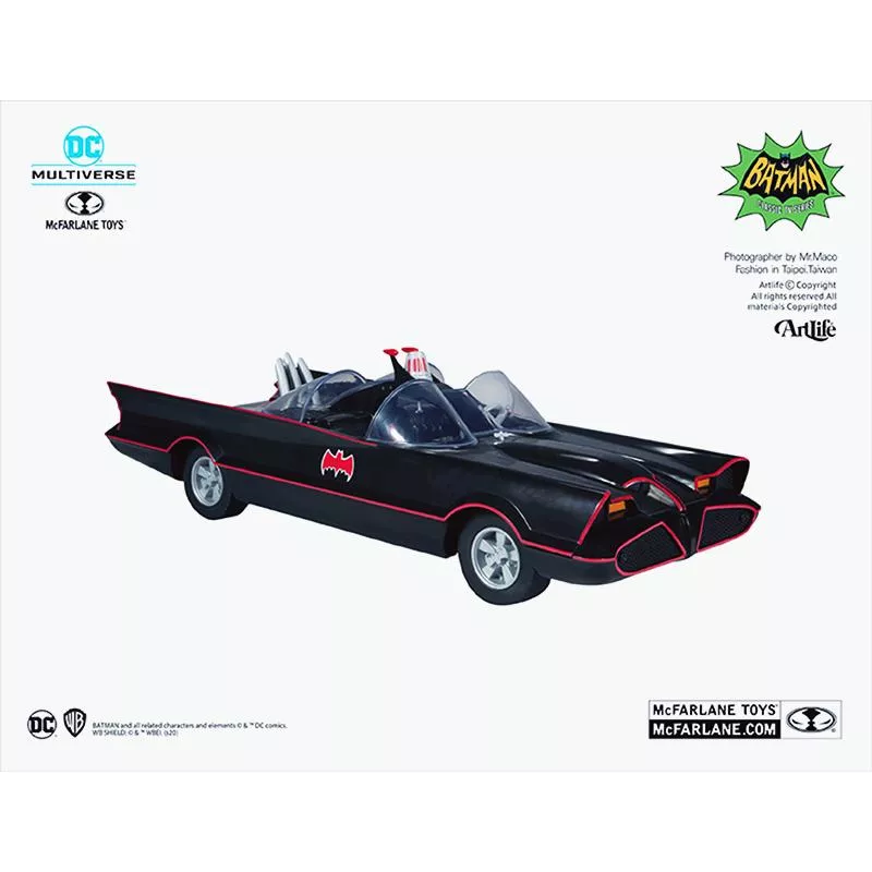 ArtLife ㊁ McFarlane DC BATMAN TV 1966 Batmobile 麥法蘭 蝙蝠俠 蝙蝠車