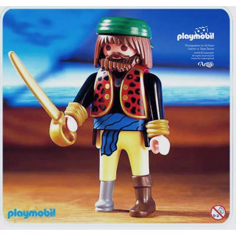Artlife ㊁ PLAYMOBIL 4626 Pirate SP 德國 摩比 絕版老件 獨腳 海盜