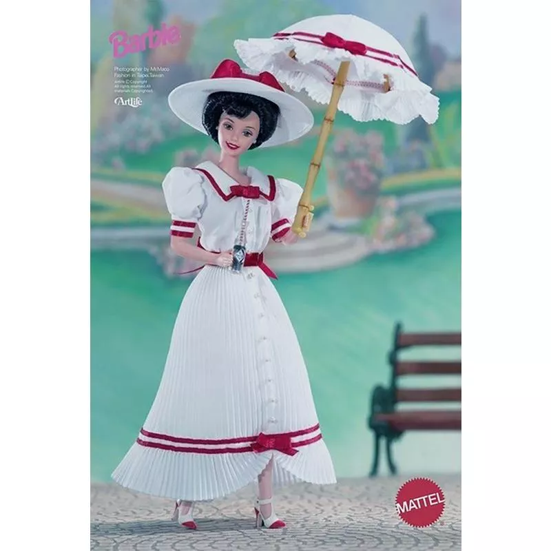 Artlife ㊁ MATTEL BARBIE 80S CocaCola 稀有絕版收藏 可口可樂 芭比 復古 洋裝女郎