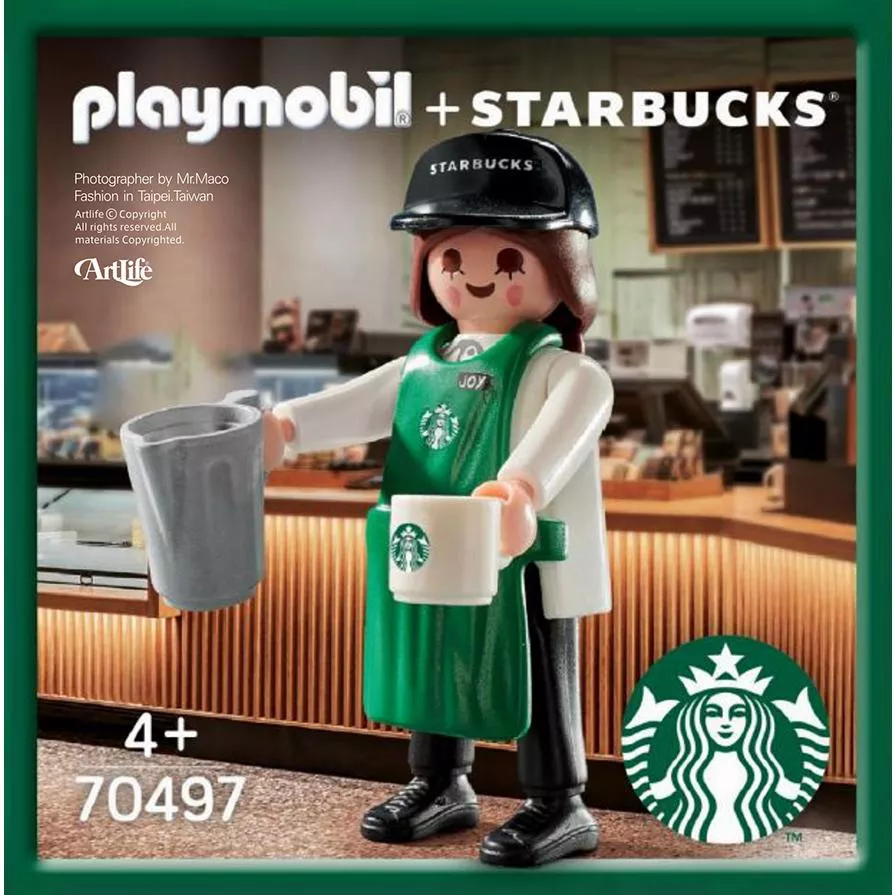 Artlife ㊁ PLAYMOBIL Starbucks 플레이모빌 스타벅스 德國 摩比 JOY 星巴克 限定聯名