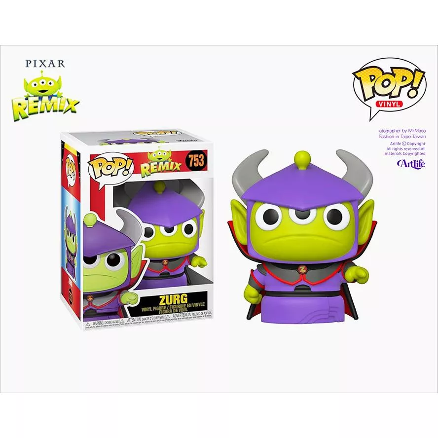 Artlife ㊁ FUNKO POP #753 REMIX ALIENS ZURG 玩具總動員三眼怪 變形 札克天王