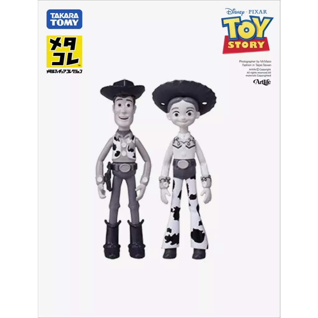 Artlife ㊁ TAKARA メタコレ PIXAR ウッディ & ジェシー 玩具總動員 復古版 胡迪 翠斯