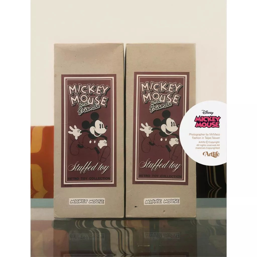 Artlife ㊁ WALTDISNEY EPOCH ヤングエポック社 MICKEY 經典 米奇米妮 收藏布偶