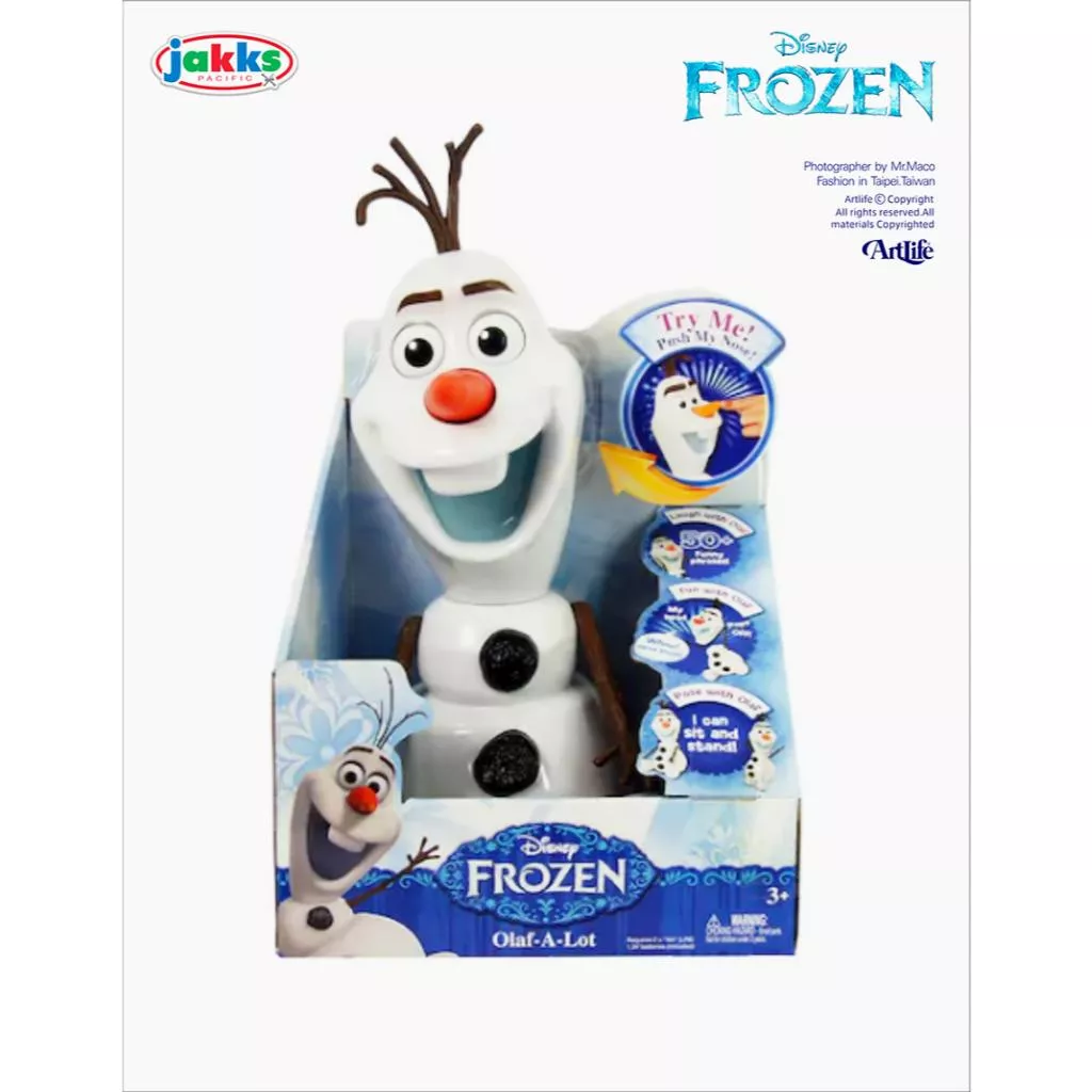 Artlife ㊁  JAKKS 2015 DISNEY FROZEN OLAF 迪士尼 冰雪奇緣 雪寶