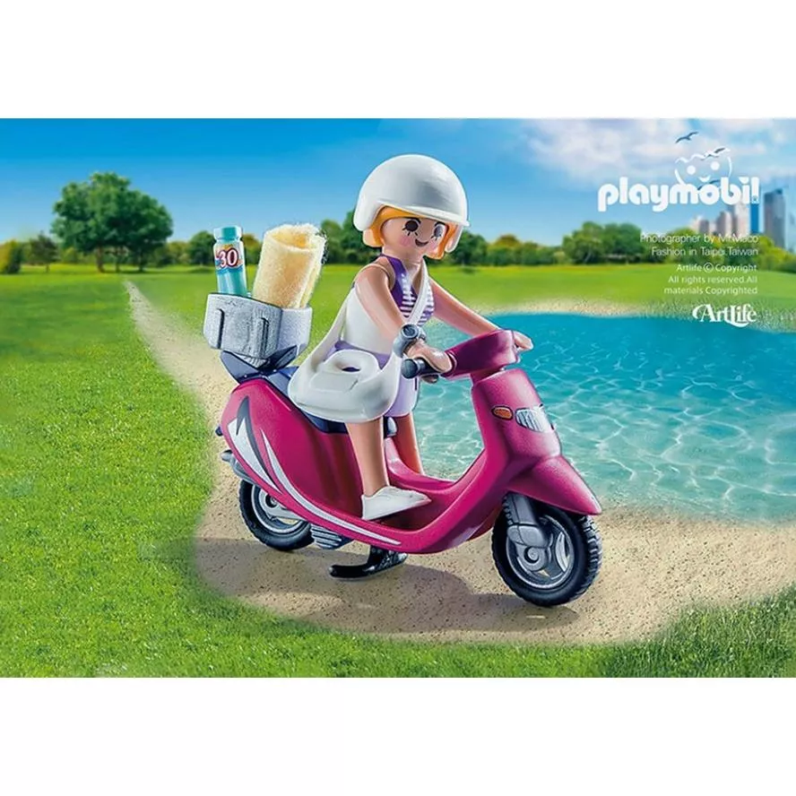 Artlife ㊁ Playmobil 9084 Scooter GIRL PS 德國 摩比 速克達 女孩