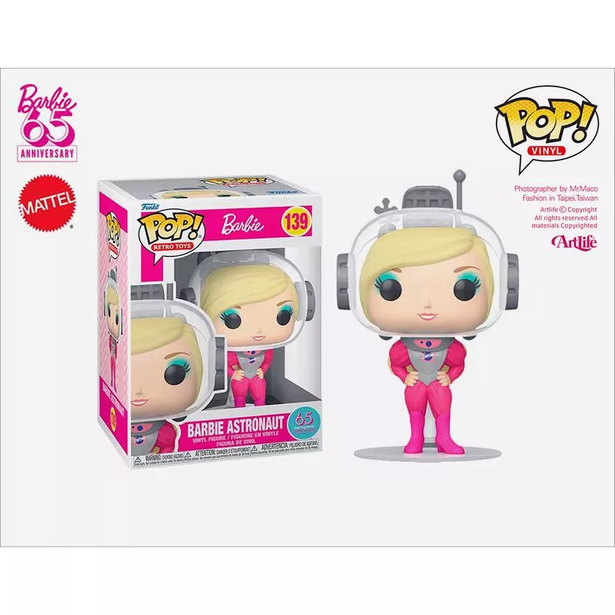 Artlife ㊁ FUNKO POP #139 MATTEL Barbie 65th ASTRONAUT 太空人 芭比