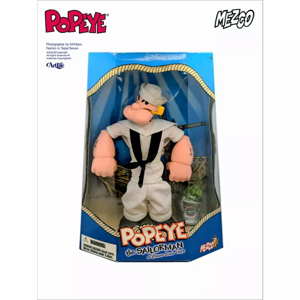 Artlife ㊁ MEZCO 2001 POPEYE SAILORMAN ToysRUs 水手 大力水手 卜派