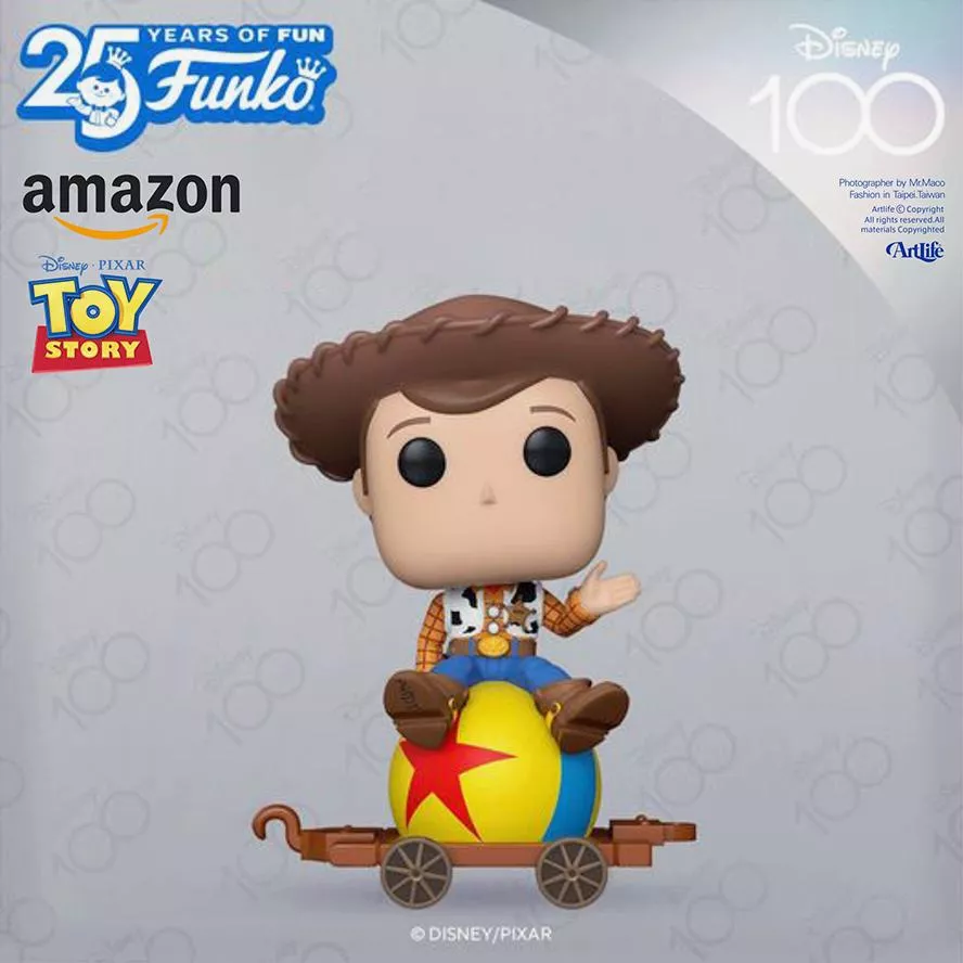 Artlife ㊁ FUNKO POP TRAIN Disney 100 WOODY 玩具總動員 胡迪 亞馬遜限定