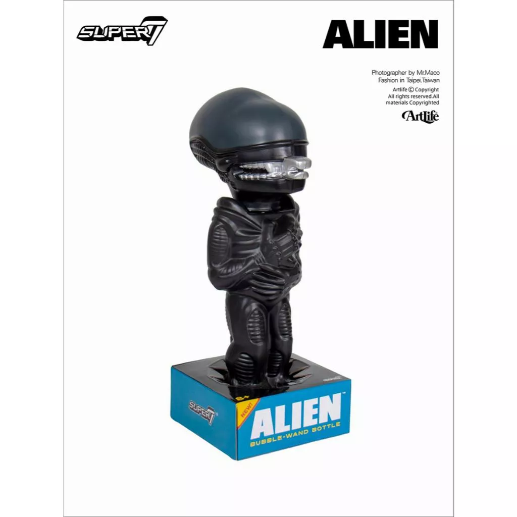 Artlife ㊁ SUPER7 ALIEN Xenomorph Bubble Wand 異形 泡泡罐