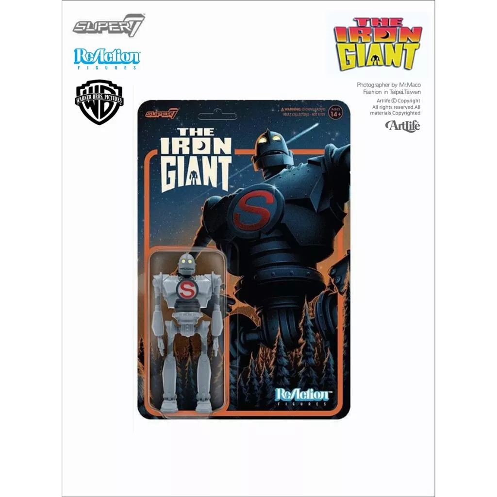 Artlife ㊁ SUPER7 2021 ReAction WB Super Iron Giant 華納 鐵巨人