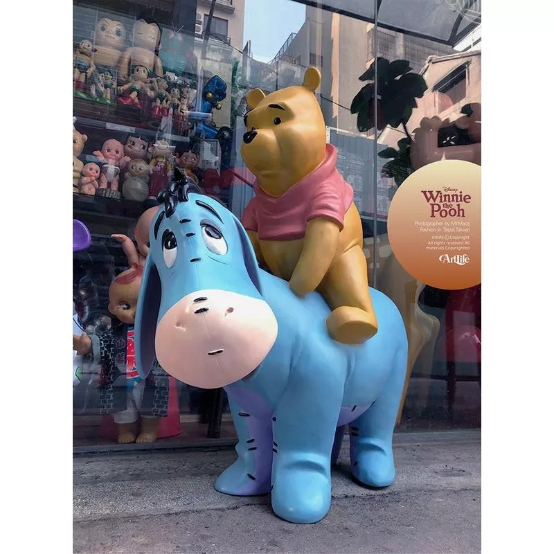 Artlife ㊁ Walt Disney 2006 Winnie Eeyore プー＆イーヨー 店頭物 小熊維尼 屹耳