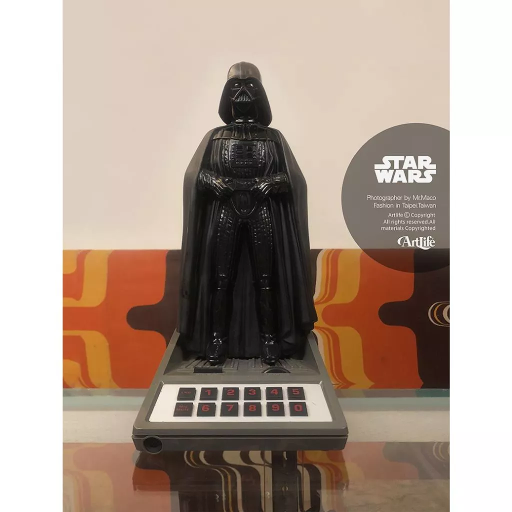 Artlife ㊁ Lucasfilm 1983 DarthVader Speaker Phone 黑武士 雕像 老電話