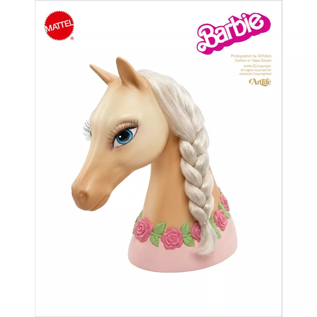 Artlife ㊁ MATTEL 2005 BARBIE BRIETTA MAGIC HORSE HEAD 芭比