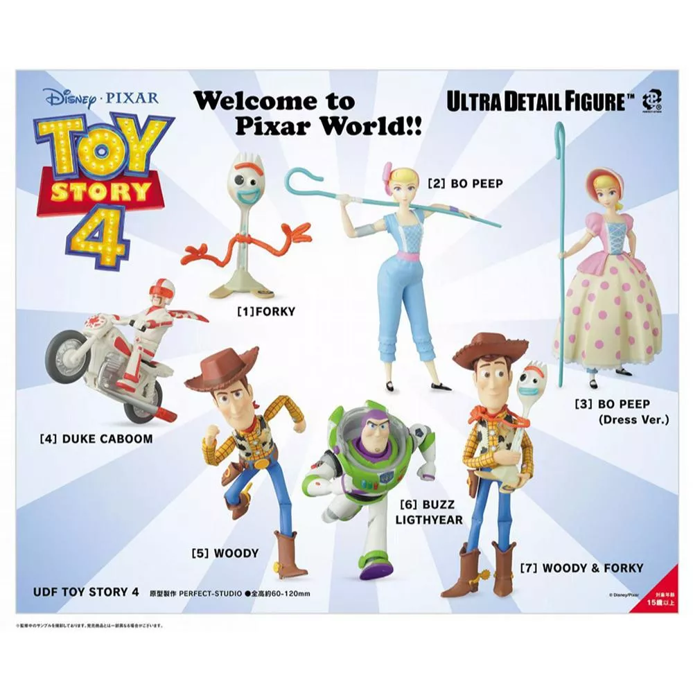 Artlife ㊁ MEDICOM 2019 DISNEY PIXAR UDF トイストーリー 4 玩具總動員 全7種
