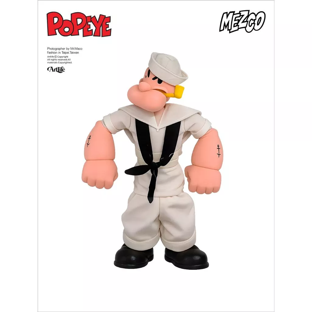 Artlife ㊁ MEZCO 2001 POPEYE SAILORMAN ToysRUs 水手 大力水手 卜派