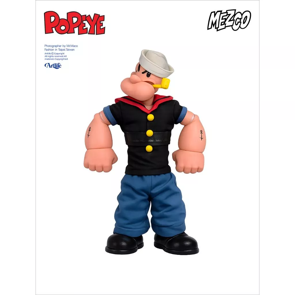 Artlife ㊁ MEZCO 2001 POPEYE SAILORMAN ToysRUs 經典 大力水手 卜派