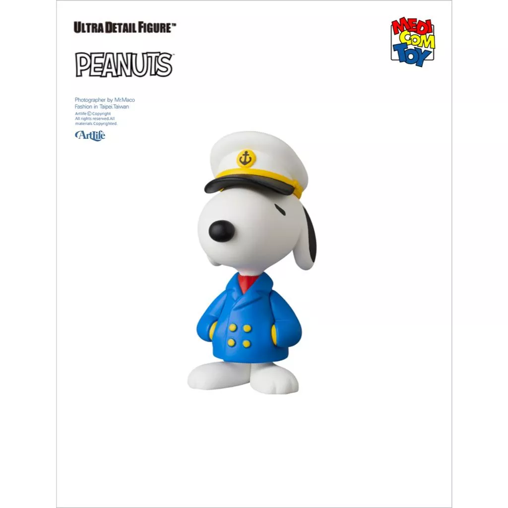 Artlife ㊁ MEDICOM 2024 UDF PEANUTS CAPTAN SNOOPY 史努比 船長