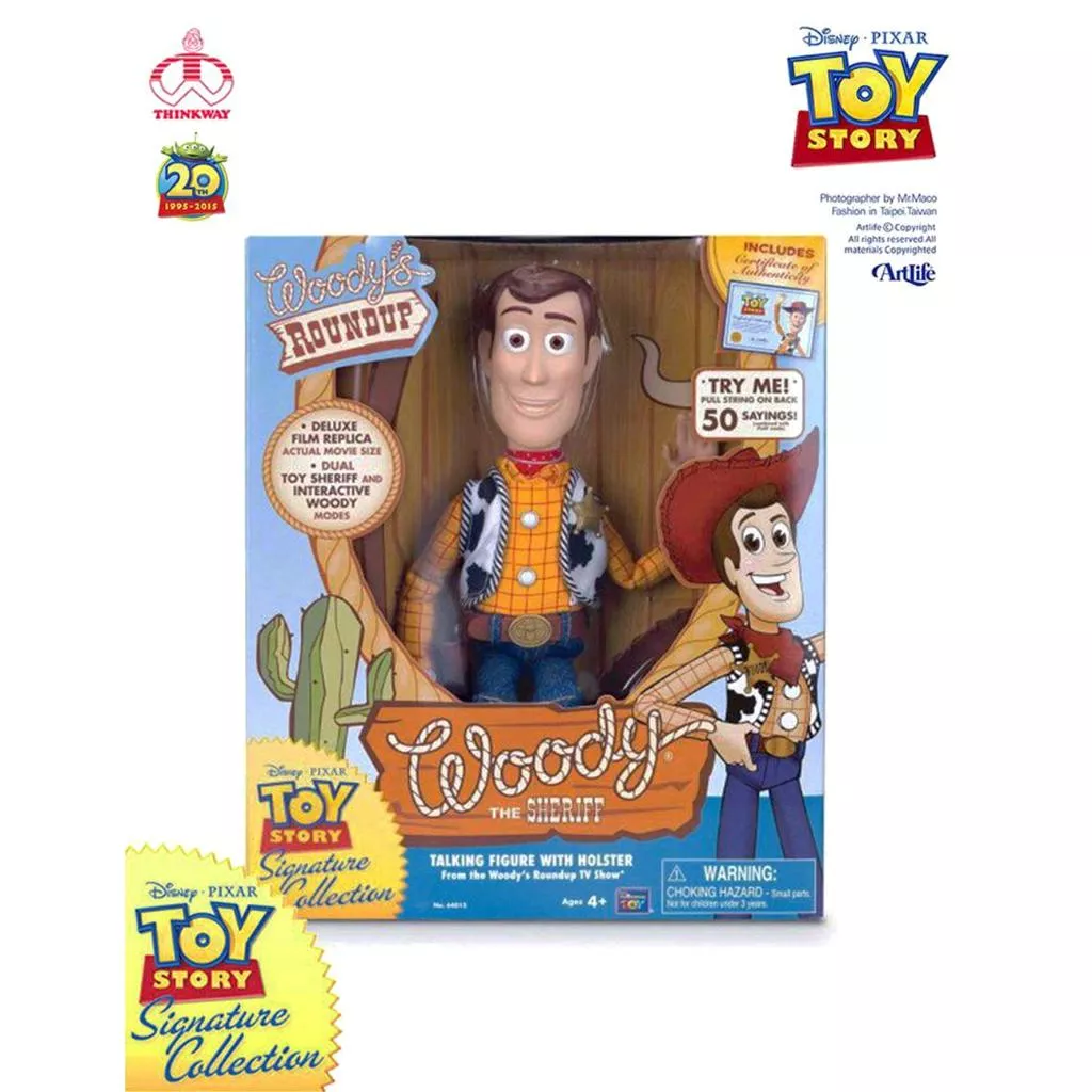 Artlife ㊁ THINKWAY 2009 PIXAR WOODY SHERIFF 玩具總動員 經典 證書版 胡迪