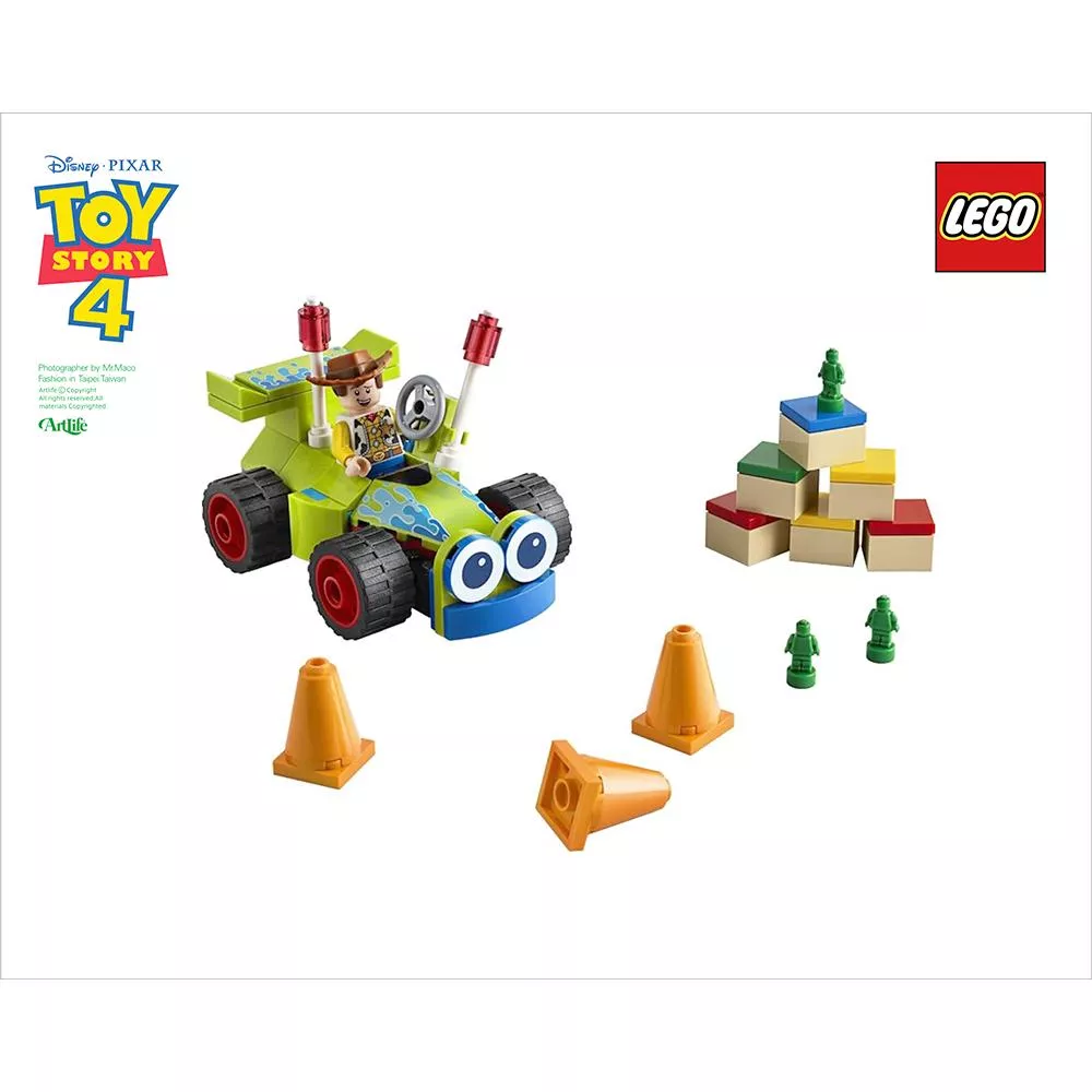 Artlife ㊁ LEGO 10766 PIXAR Toy Story4 Woody RC 樂高 玩具總動員4 胡迪車