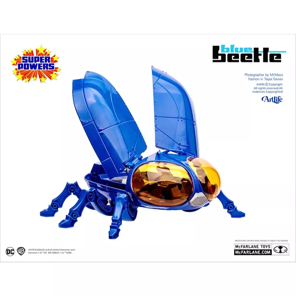 ArtLife ㊁ McFarlane DC Comics Bug Ship Blue Beetles 藍甲蟲 藍甲機