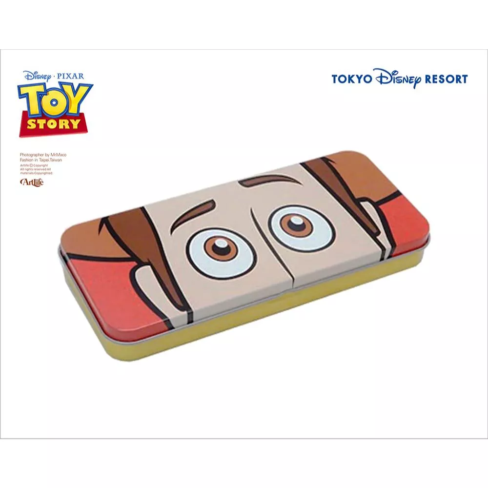 Artlife ㊁ DISNEY PIXAR TOY STPRY 缶ペンケース 筆箱 玩具總動員 鐵製 胡迪 鉛筆盒