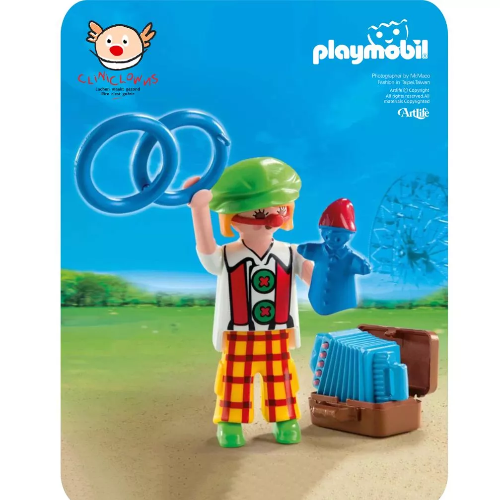 Artlife ㊁ PLAYMOBIL #4894 CLINI CLOWN 德國 摩比 醫療小丑基金會 慈善 小丑
