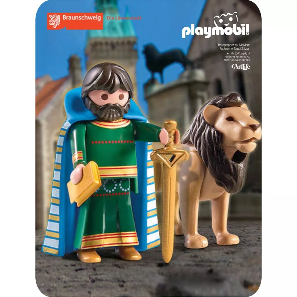 Artlife ㊁ PLAYMOBIL #6925 Henry the Lion 德國 摩比 獅城 獅子 亨利公爵