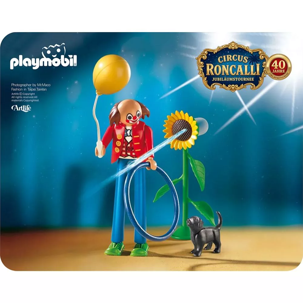 Artlife ㊁ PLAYMOBIL #9047 Circus Roncalli CLOWN 德國 摩比 馬戲團 小丑