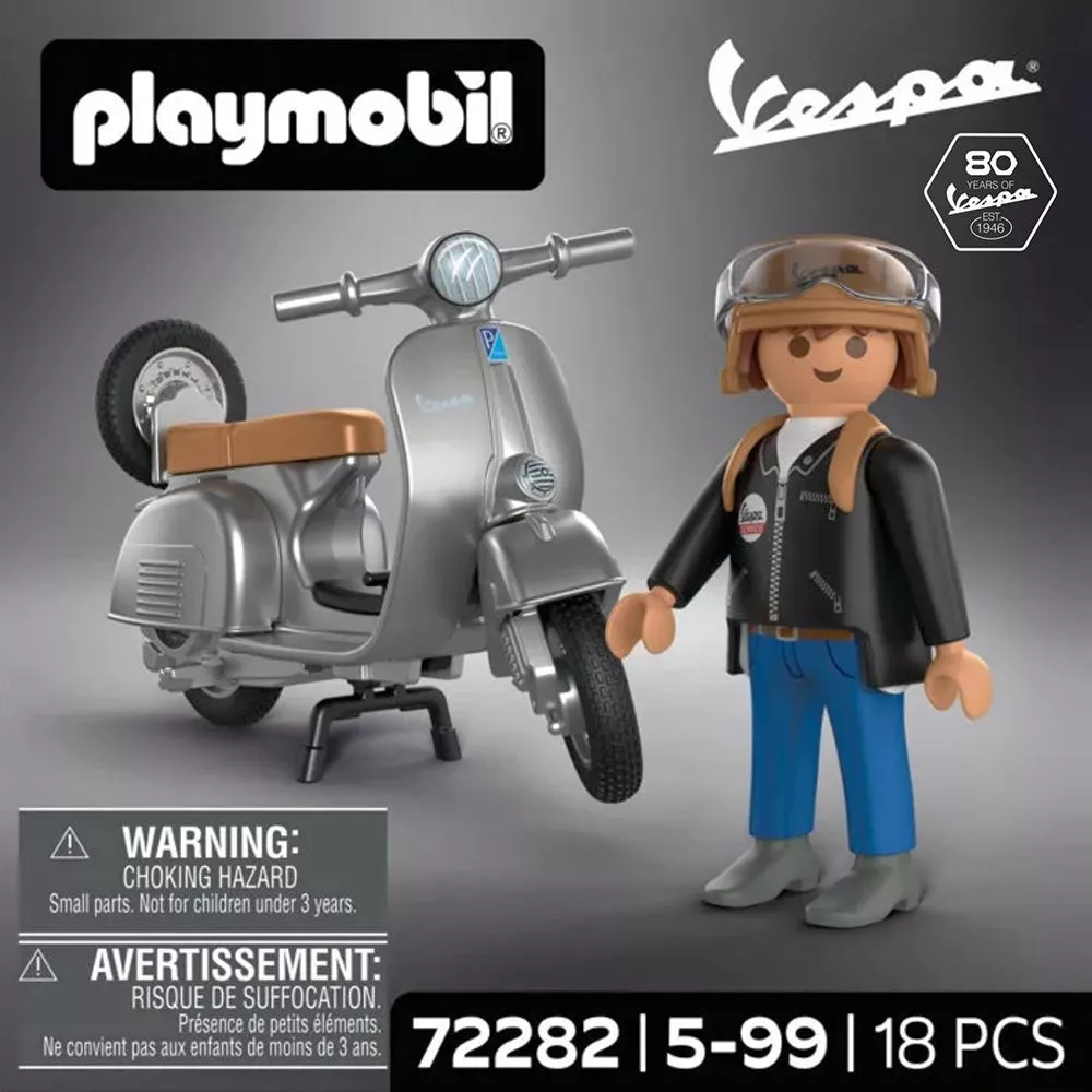 Artlife ㊁ PLAYMOBIL #72282 VESPA 80TH ANNIVERSARY 德國 摩比 偉士牌