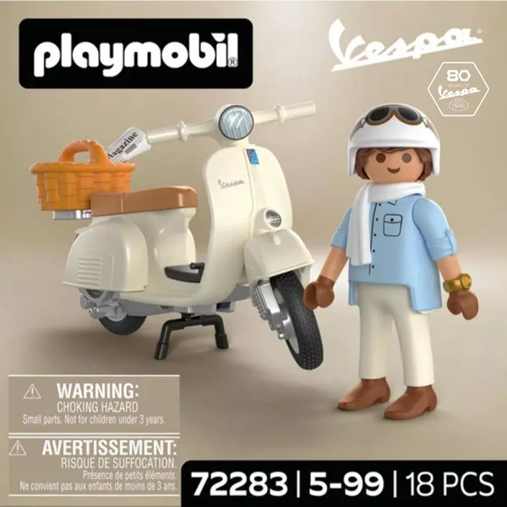 Artlife ㊁ PLAYMOBIL #72283 VESPA 80TH ANNIVERSARY 德國 摩比 偉士牌