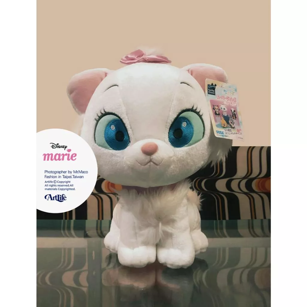 Artlife ㊁ SEGA 2004 DISNEY MARIE マリーちゃん BIGぬいぐるみ 迪士尼 瑪麗貓