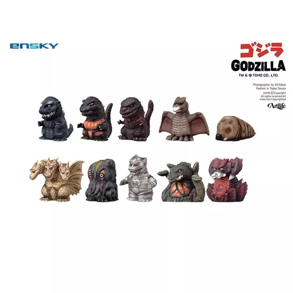 Artlife @ ENSKY ゴジラ GODZILLA SOFVI 指人形 10個入りBOX 哥吉拉 盒玩 日版