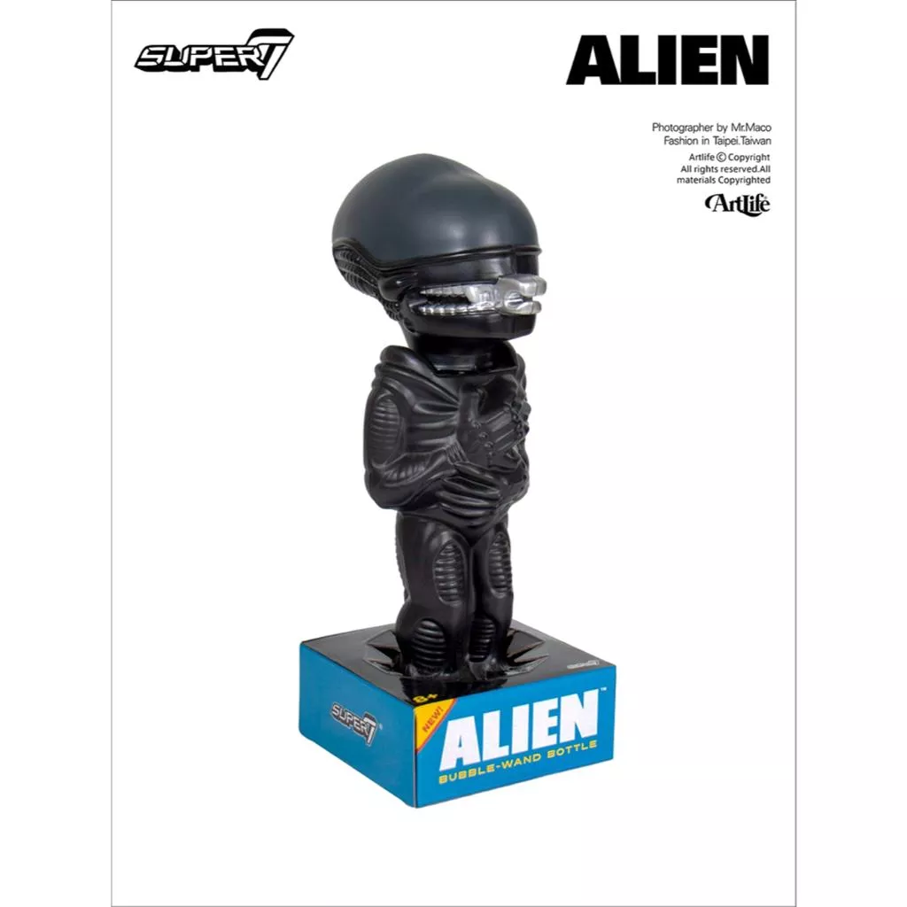 Artlife ㊁ SUPER7 ALIEN Xenomorph Bubble Wand 異形 泡泡罐