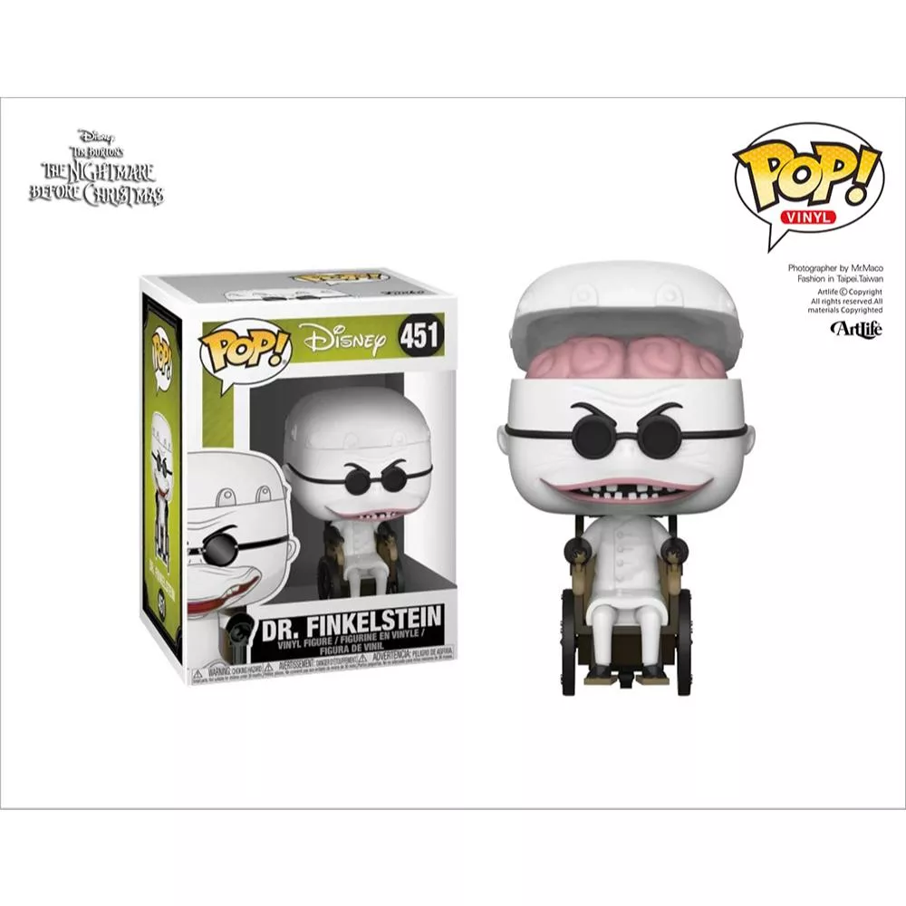 Artlife ㊁ FUNKO POP DISNEY #451 Dr. Finkelstein 聖誕夜驚魂 大腦博士