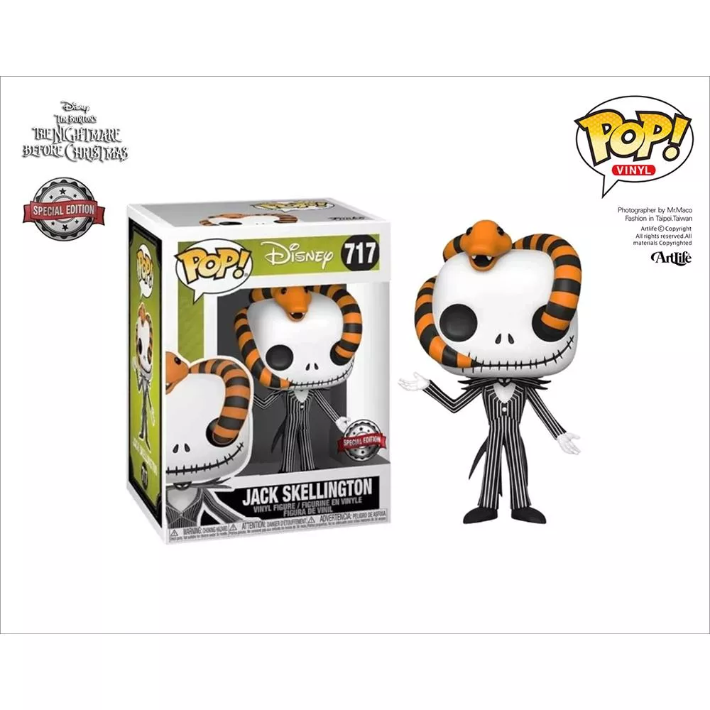 Artlife ㊁ FUNKO POP DISNEY #717 SNAKE JACK 聖誕夜驚魂 蛇頭 傑克 SP限定版