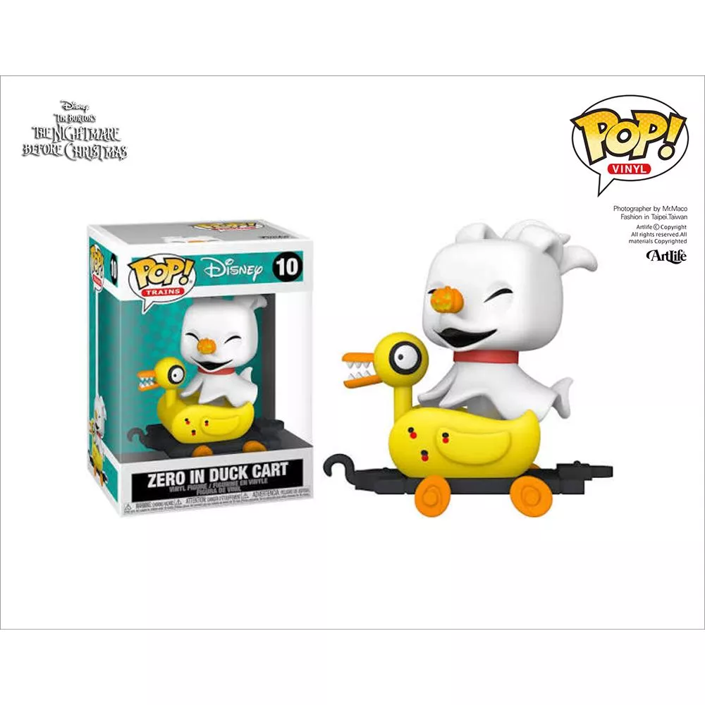 Artlife ㊁ FUNKO POP DISNEY #10 ZERO DUCK 聖誕夜驚魂 幽靈狗 鴨子火車