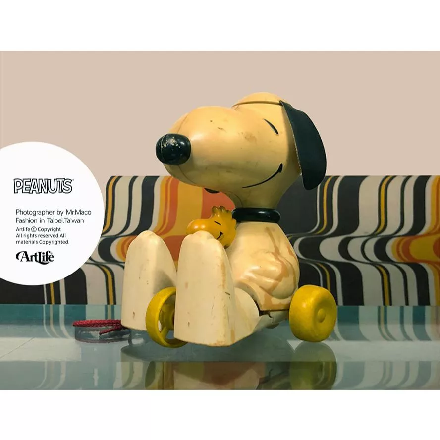 Artlife ㊁ HASBRO 1972 PEANUTS SNOOPY WOODSTOCK 史努比 糊塗塔克 拖車