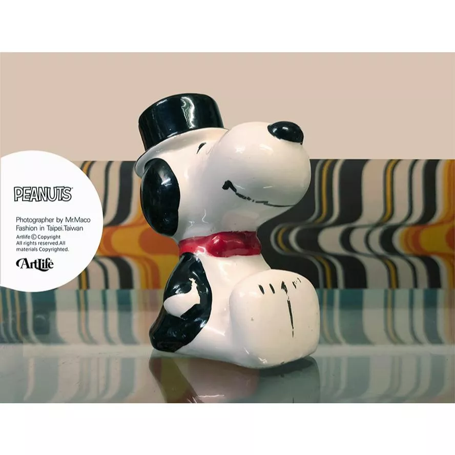Artlife ㊁ PEANUTS 80s SNOOPY  VINTAGE BANK 史努比 陶瓷 存錢桶