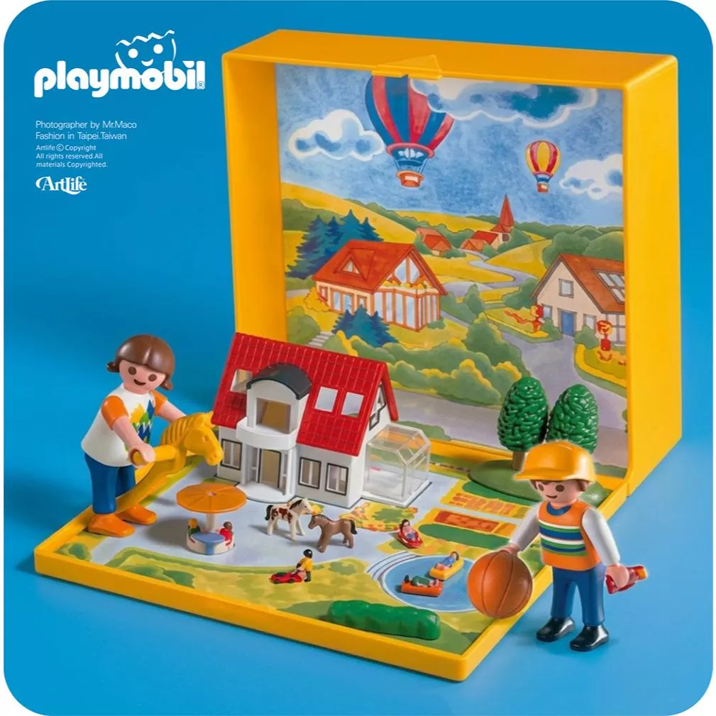 Artlife ㊁ PLAYMOBIL #4335 MICRO HOUSE 德國 摩比 迷你 鄉村 遊樂園