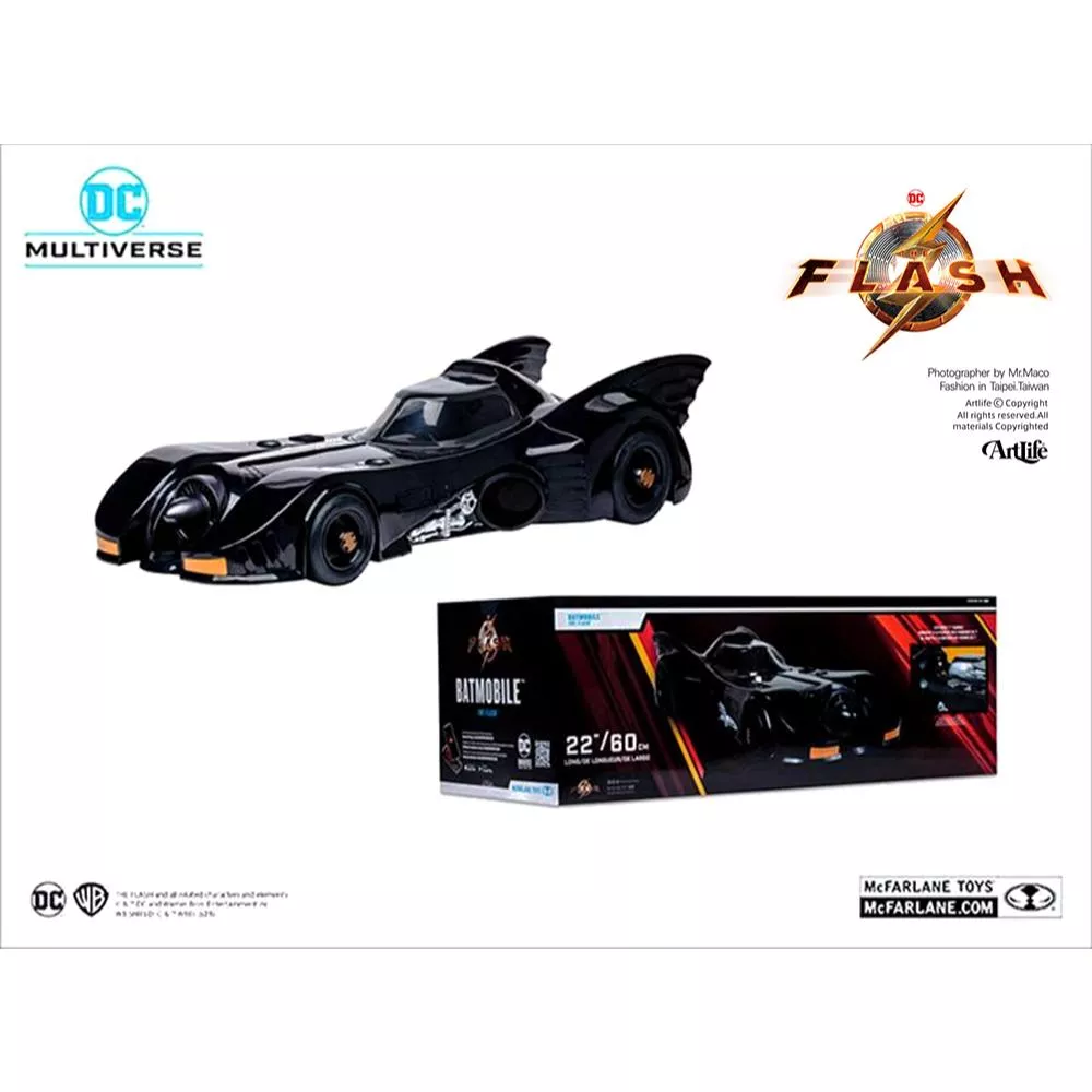 ArtLife ㊁ McFarlane DC FLASH BATMAN 麥法蘭 閃電俠 米高基頓 蝙蝠俠 蝙蝠車