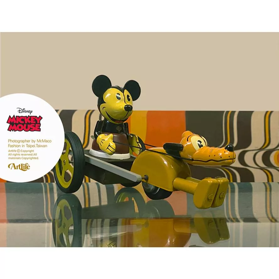 Artlife ㊁ EPOCH DISNEY MICKEY PLUTO ブリキ製 北原照久 鐵皮 米老鼠 布魯托