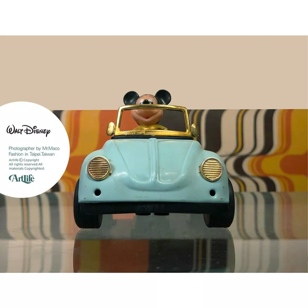 Artlife ㊁ WaltDisney 1983 増田屋 MASUDAYA ディズニー ゼンマイ式 米奇 發條 金龜車