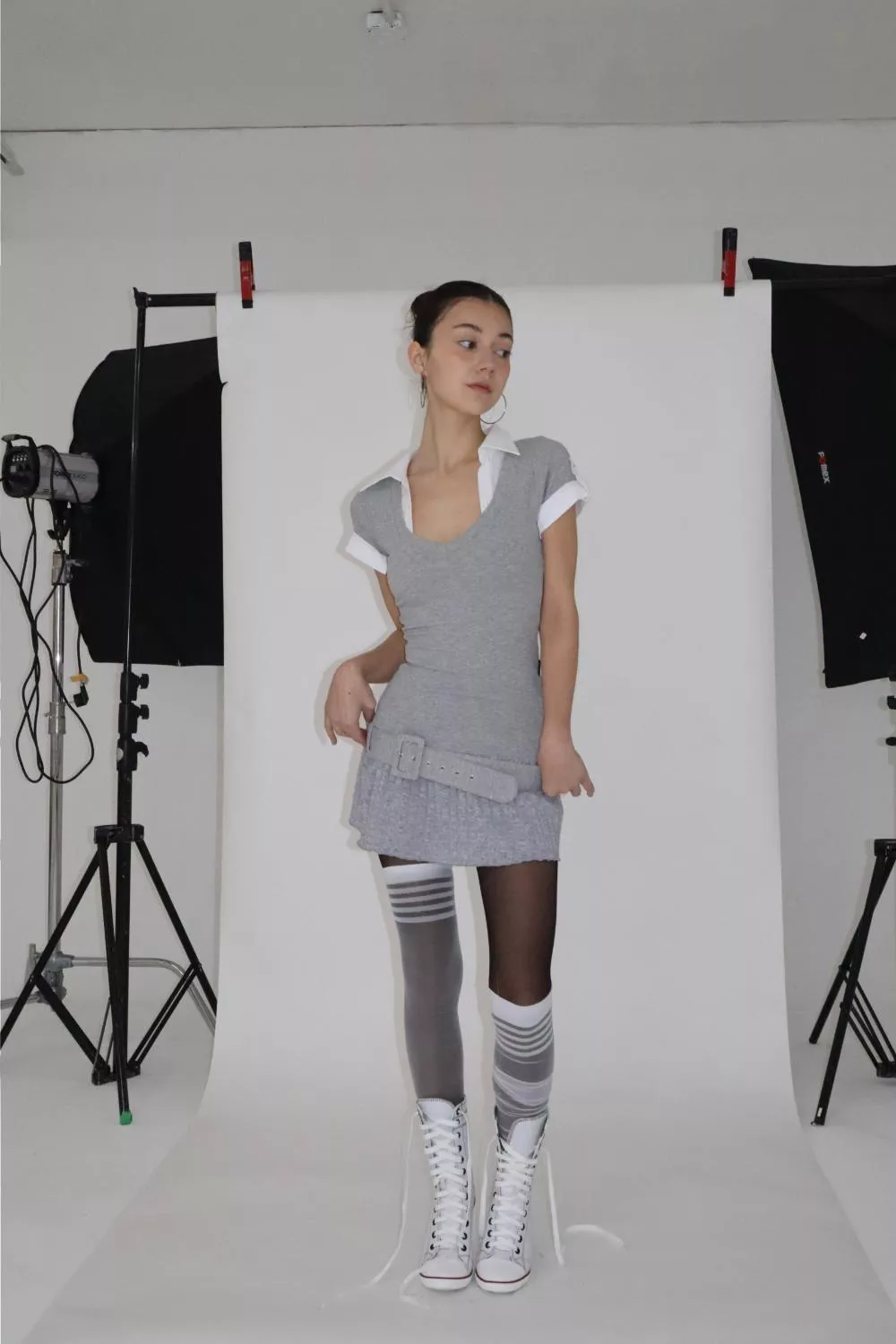 BNFROM 皮帶洋裝