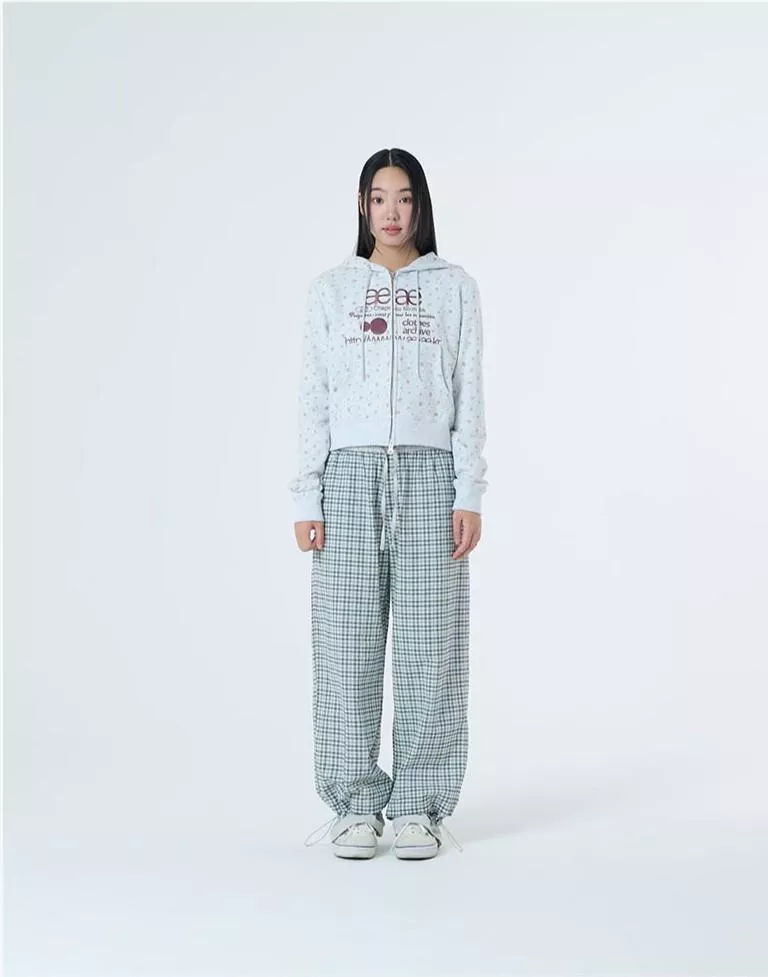 花朵圖案連帽外套